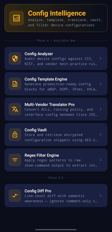 The Architect Engine — network design and IP calculation tools
